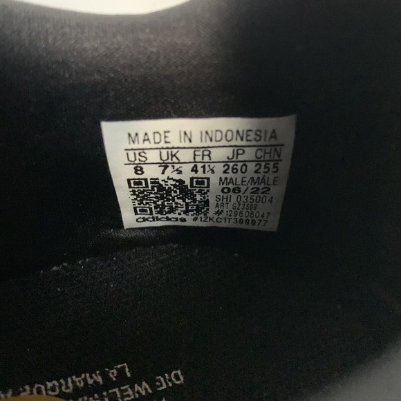 Adidas Swift Run 22 Running Mens Size 8 Black Orange Rush GZ3508 - Picture 8 of 8